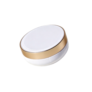 15g Elegant Round Pressed Powder Compact (Rose Gold Accent)