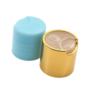 28/415 Luxury UV-Plated Metallic Disc Top Cap